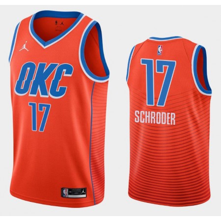 Herren NBA Oklahoma City Thunder Trikot Dennis Schroder 17 Jordan Brand 2020-2021 Statement Edition Swingman